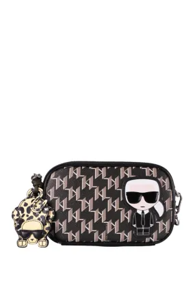 Bolso cámara logo monogram con accesorio colgante