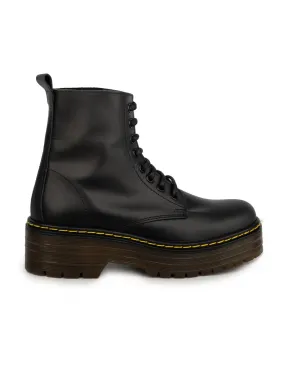 Botas Militares Piel Doble Suela PERA LIMONERA