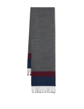 Bufanda Lion of Porches tricolor con flecos