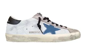 GOLDEN GOOSE zapatillas vintage de hombre superstar 82723 blanco-azul