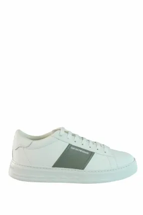 Zapatillas blancas con gris y minilogo