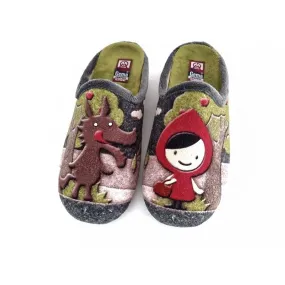 ZAPATILLAS CASA GEMA CAPERUCITA GRIS